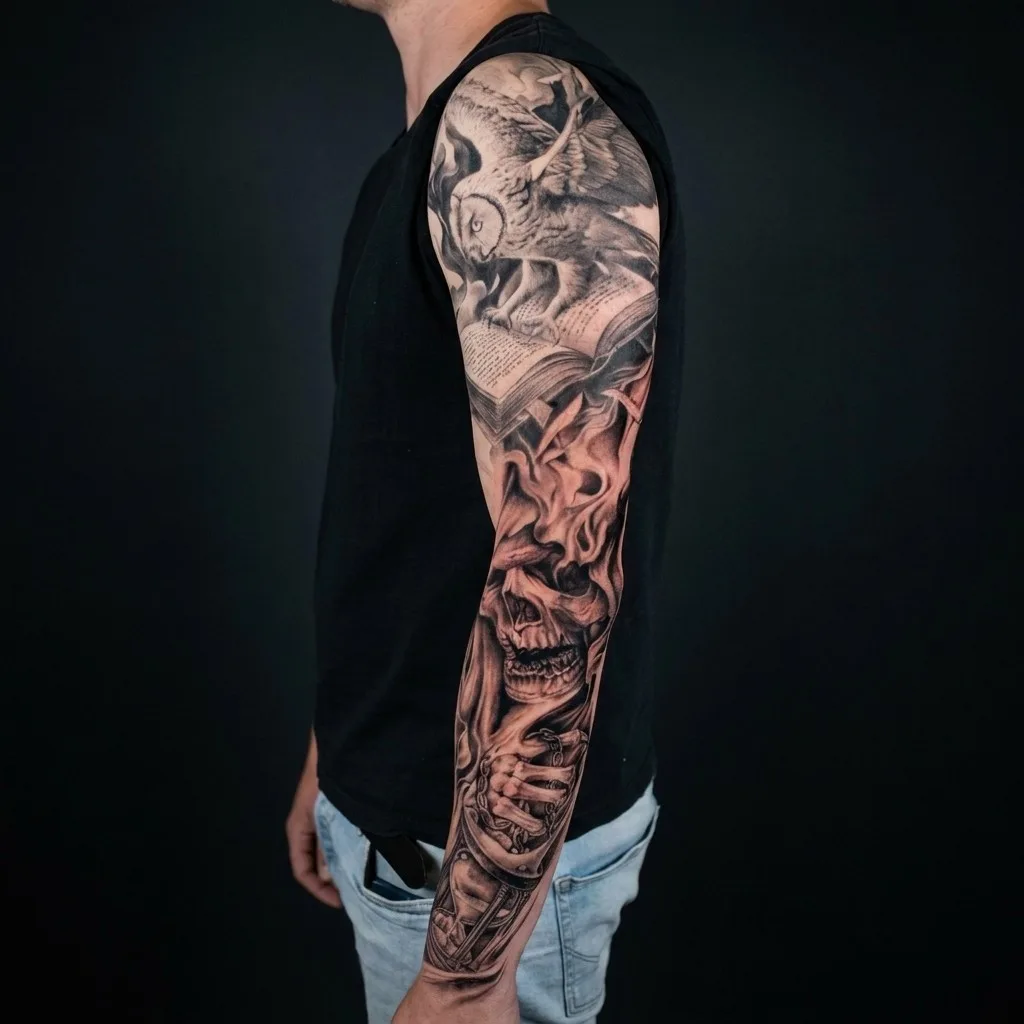 Black & grey-realisme · Sleeve · 80 cm · 1 økter