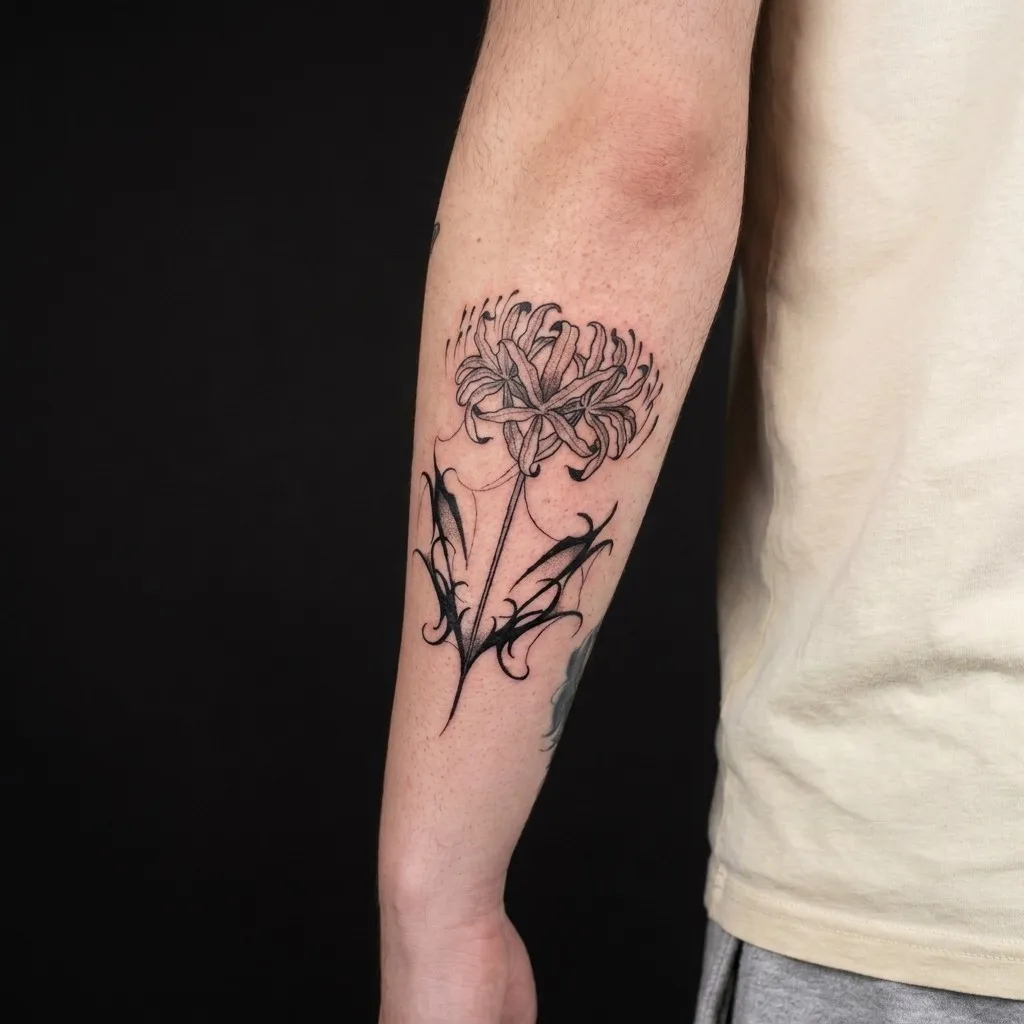 Blomster og linework