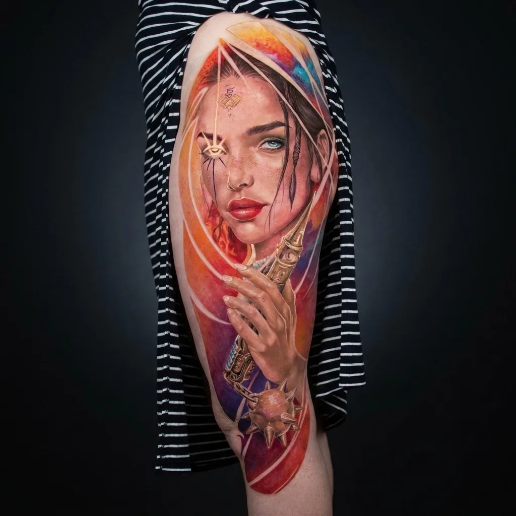 Farge / fargerealisme · Upper leg · 80 × 30 cm · 1 økter