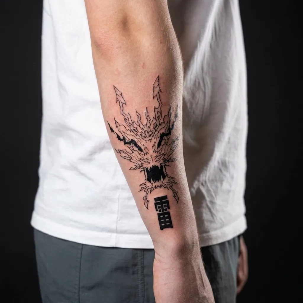 Fineline · Outer forearm · ≈ 20–25 cm · 1 økter