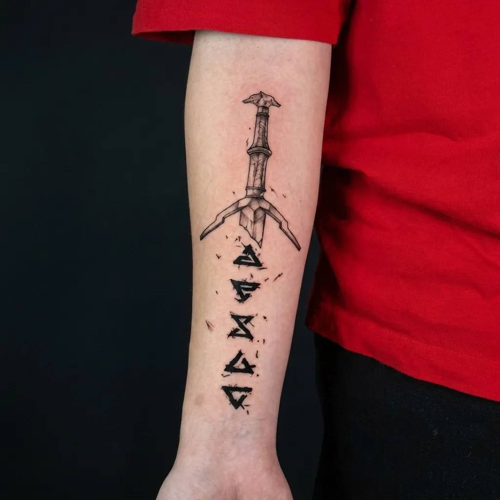 Grafisk · Inner forearm · ≈ 20–25 cm · 1 økter