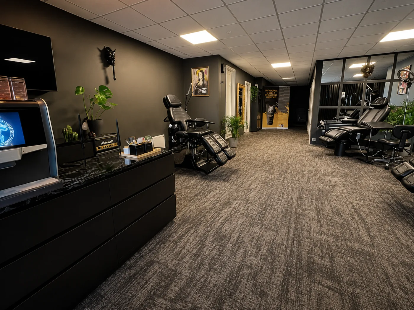 Ink Story studio interior, Kristiansand